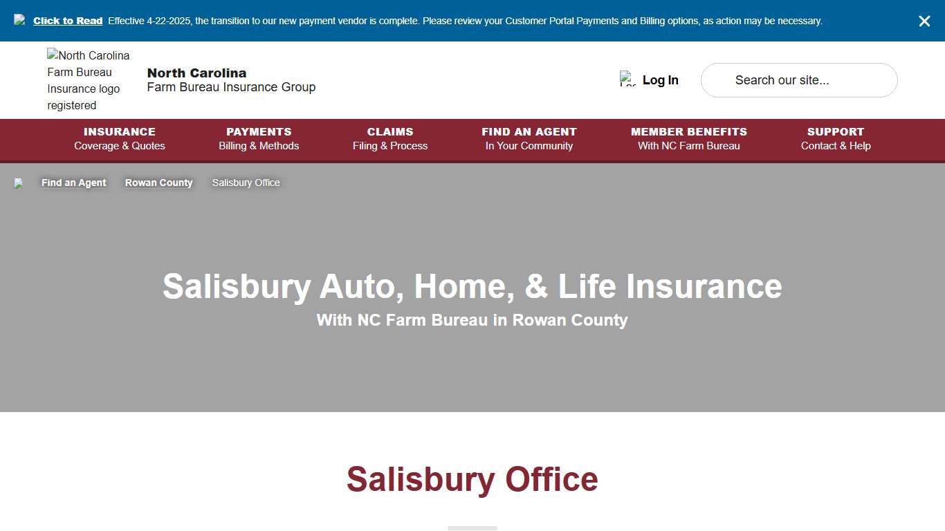 Auto, Home & Life Insurance in Salisbury - NC Farm Bureau